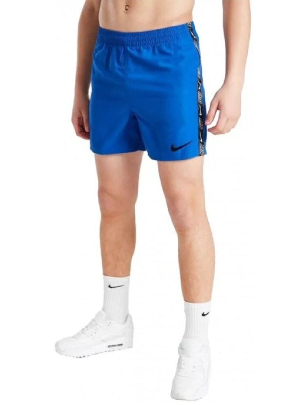 Nike Swim Log Tape Volley Shorts Bathing Suit NESSD794-494 Boy's S New with Tags